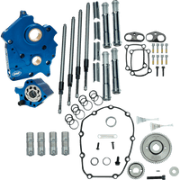 S&S CYCLE Cam Chest Kit without Cams Gear Drive Oil Cooled Chrome Pushrods M8 3101259