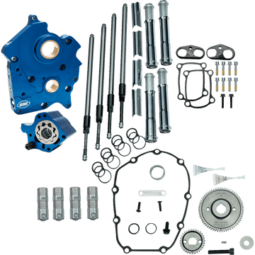 S&S CYCLE Cam Chest Kit without Cams Gear Drive Oil Cooled Chrome Pushrods M8 3101259