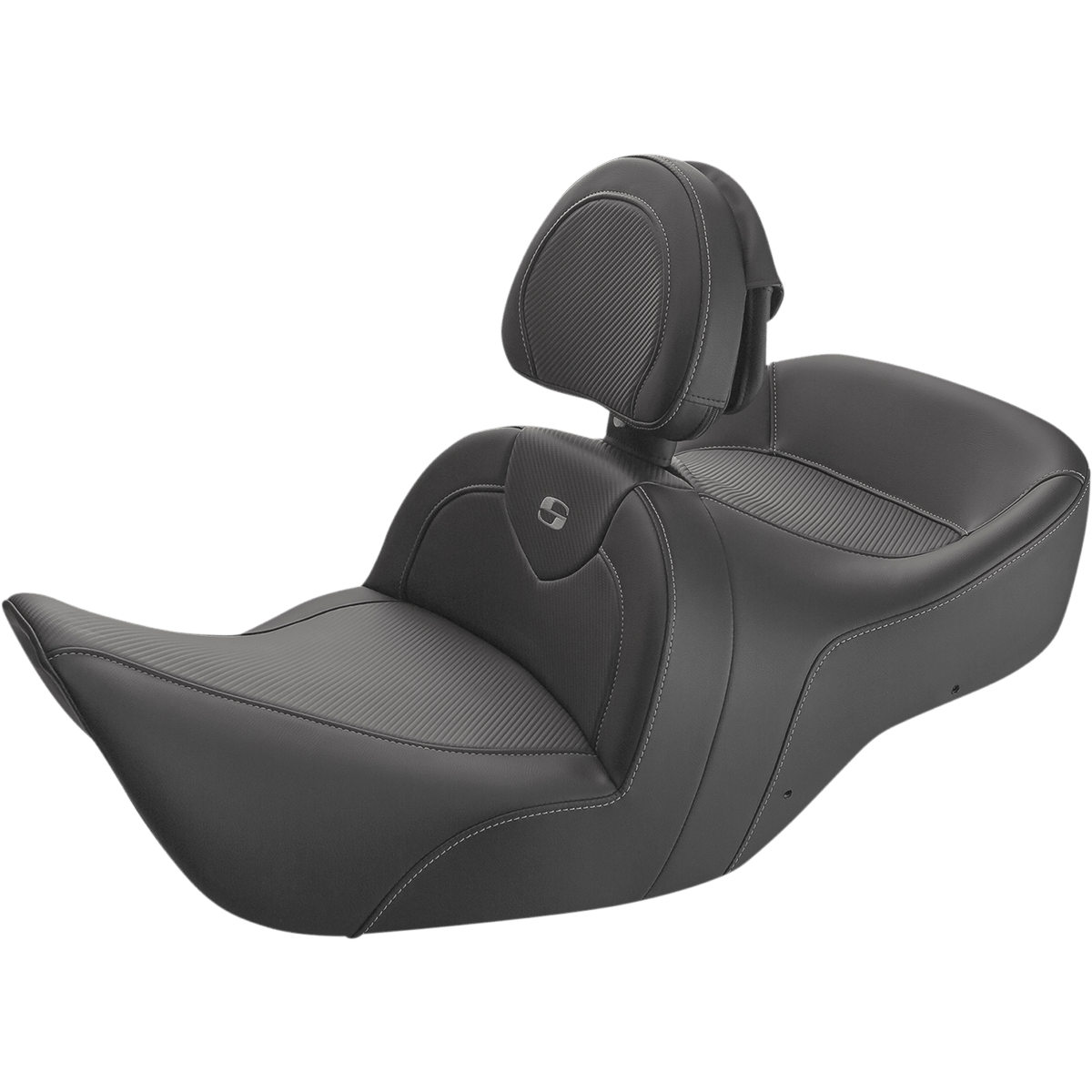 SADDLEMEN Roadsofa™ Seat Carbon Fiber Includes Backrest Black GL H0107185BR