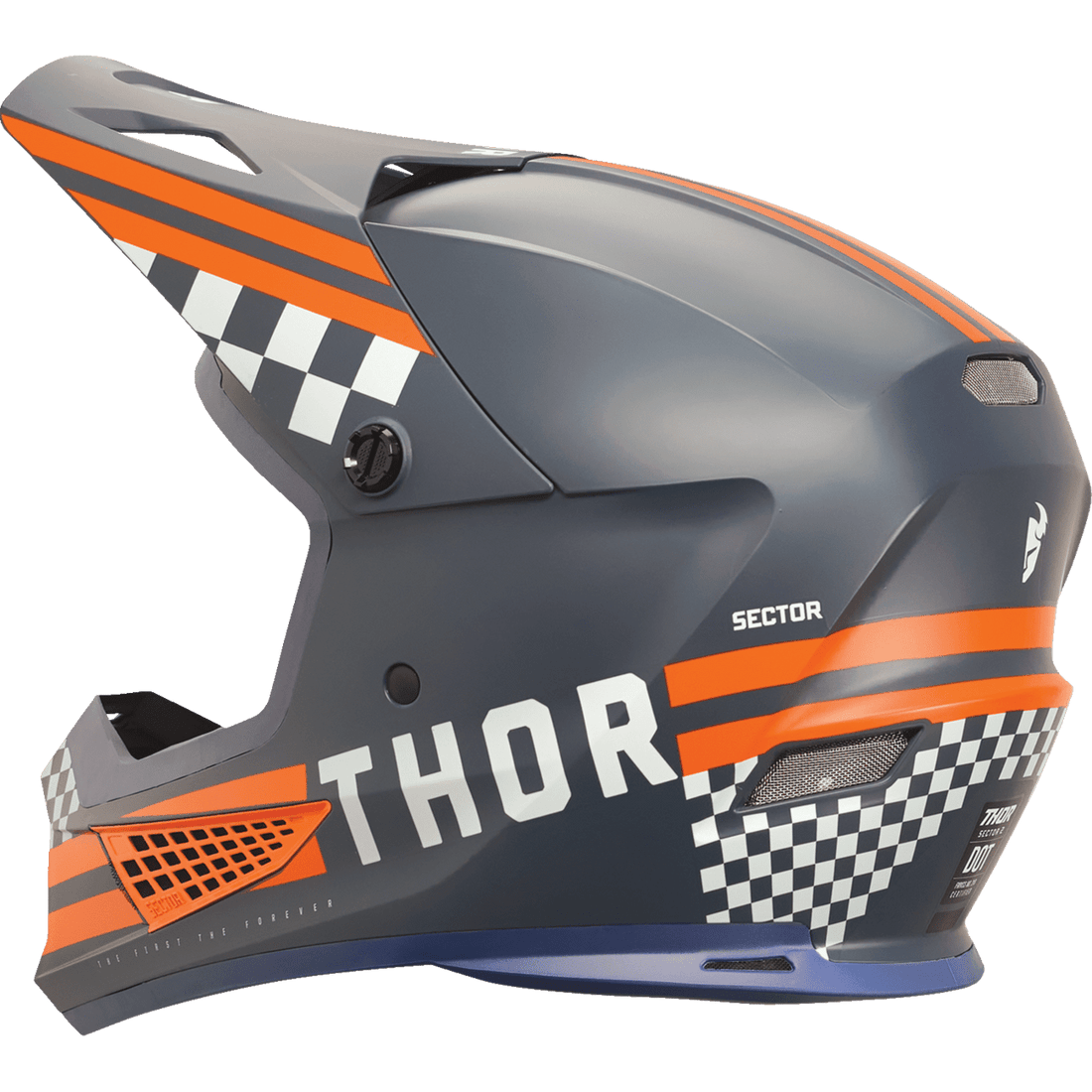 THOR Sector 2 Helmet Combat Midnight/Orange Medium