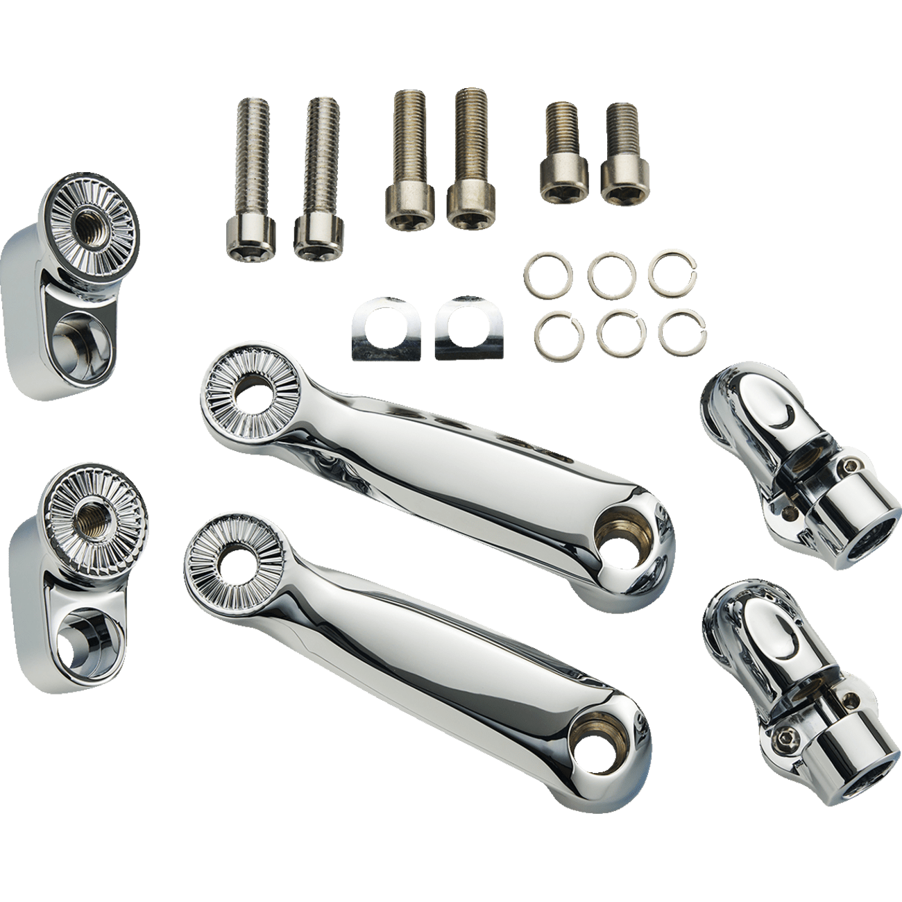 CIRO Adjustable RydeCulture™ Charles Chapa Peg Mounts Passenger Chrome Indian 6R200