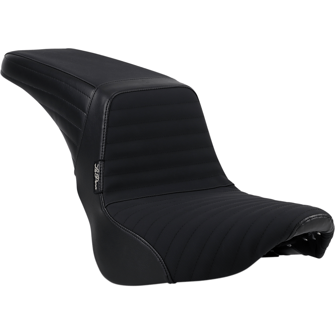 LE PERA Kickflip Seat Pleated w/ Gripp Tape Black Softail '18-'23 LYR590PTGP