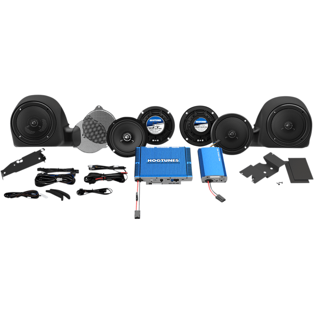 HOGTUNES Speaker/Dual Amp Kit Ultra QC ULTRA 6RM