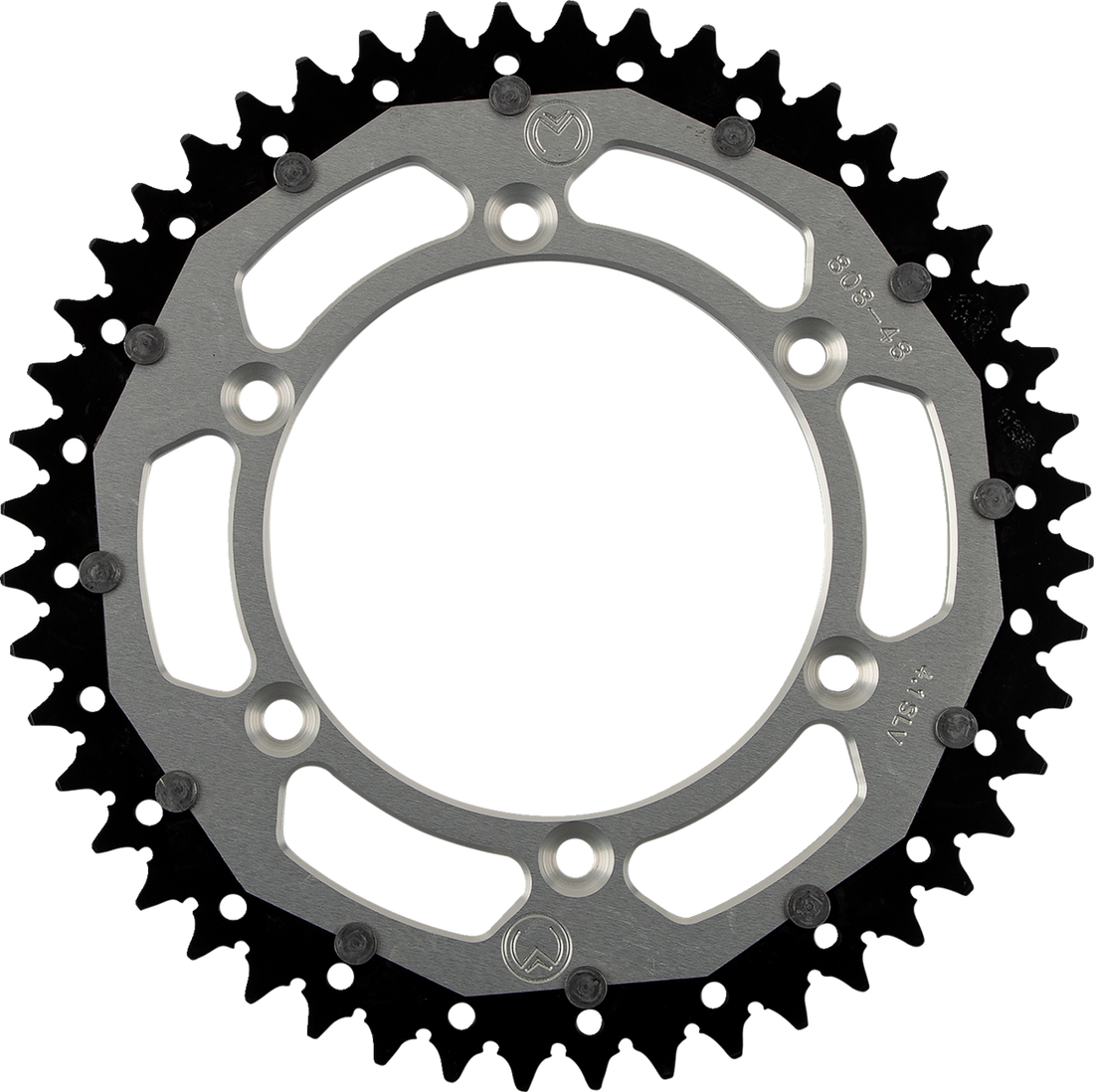 MOOSE RACING Dual Sprocket Silver 48 Tooth