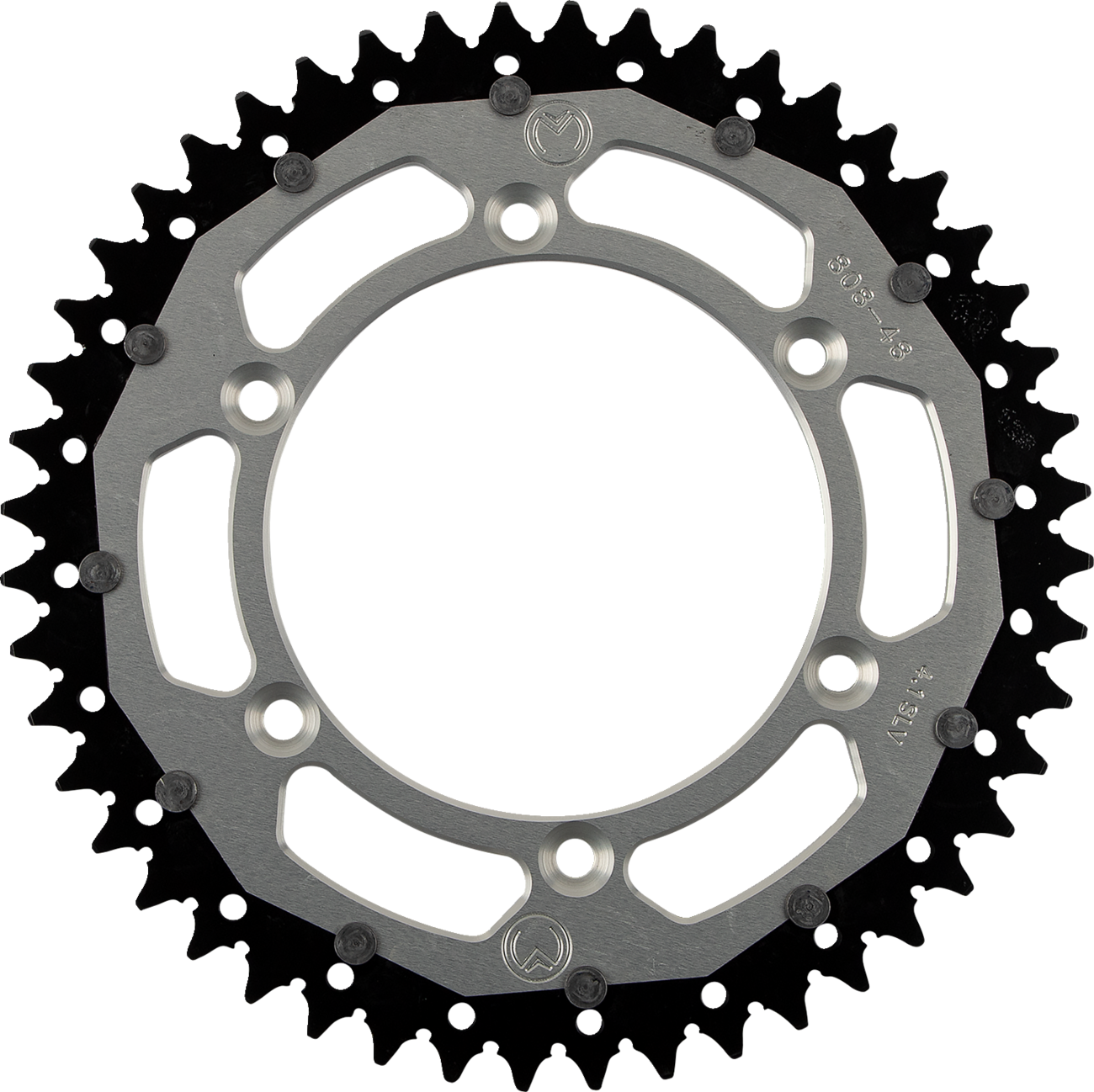 MOOSE RACING Dual Sprocket Silver 48 Tooth