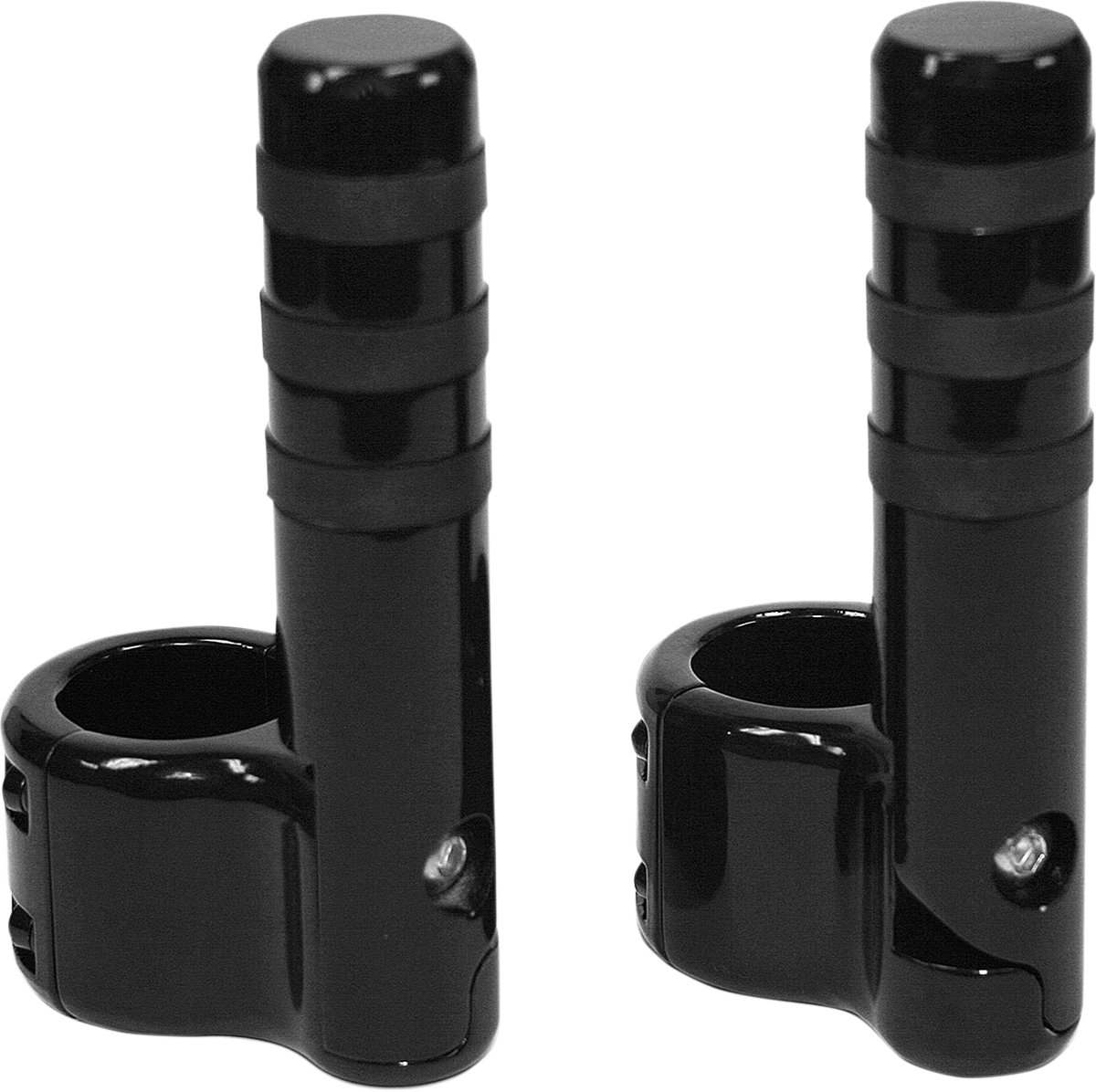 LINDBY Clamp-On 3-Band Footpeg Black BL715