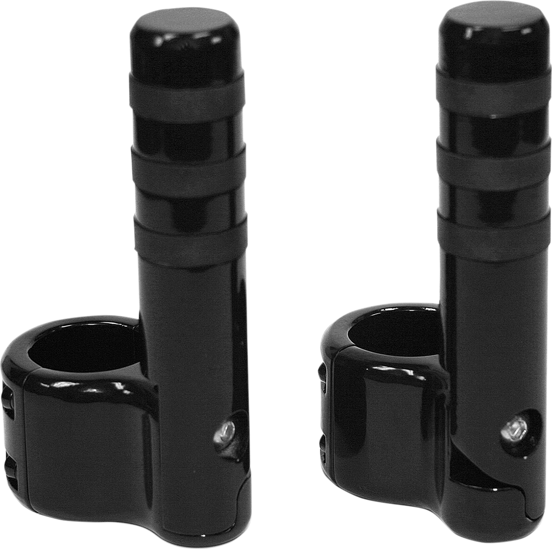 LINDBY Clamp-On 3-Band Footpeg Black BL715