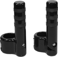 LINDBY Clamp-On 3-Band Footpeg Black BL715