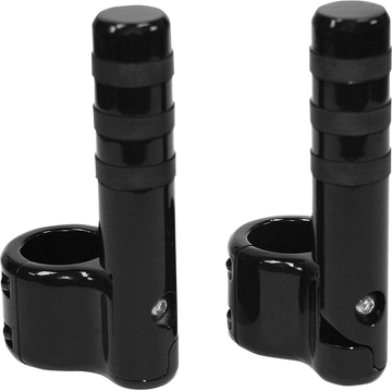 LINDBY Clamp-On 3-Band Footpeg Black BL715