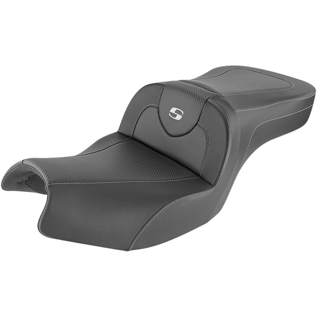 SADDLEMEN Roadsofa™ Seat Carbon Fiber Without Backrest Black Indian I2006185