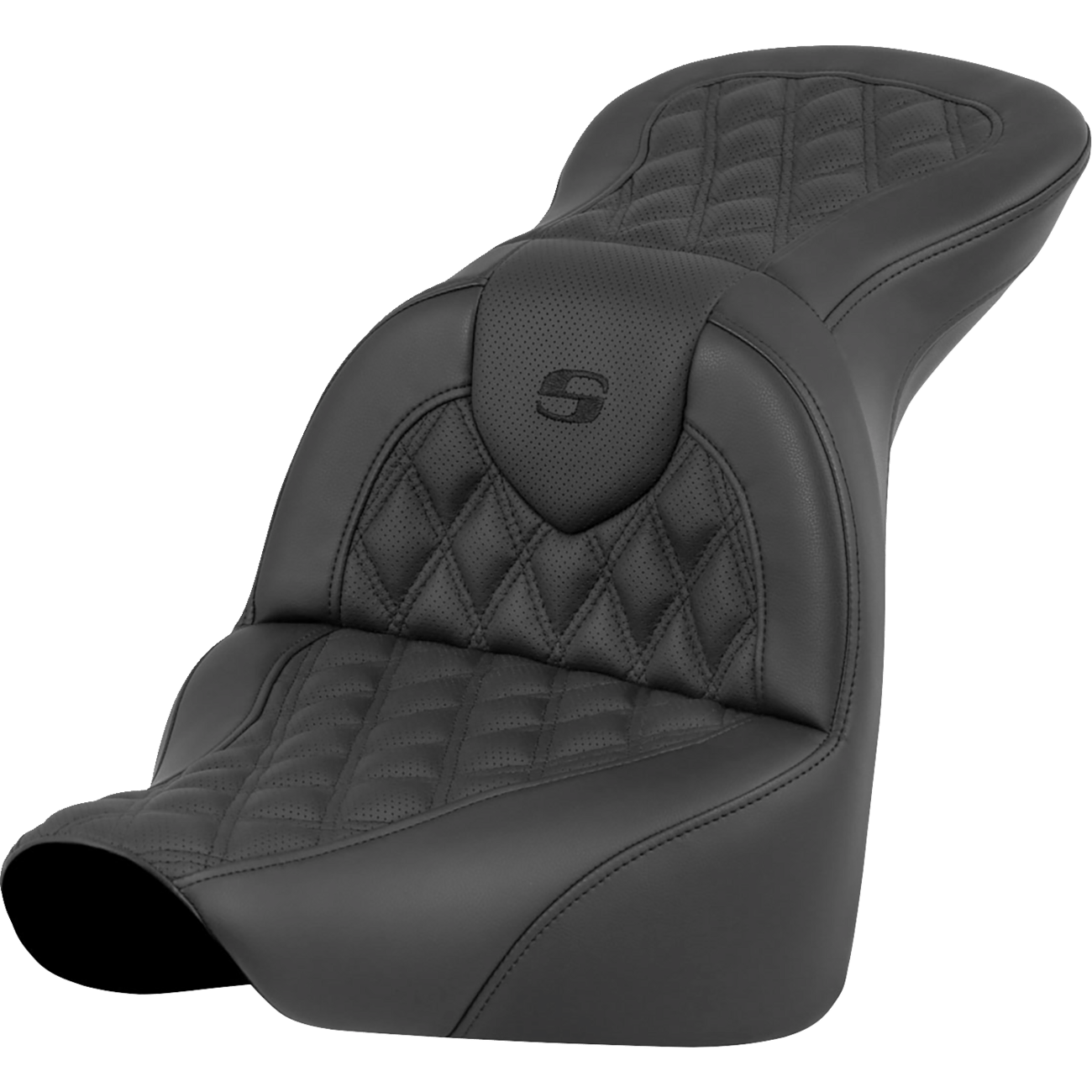 SADDLEMEN RoadSofa™ Seat Lattice Stitch without Driver Backrest FLFB/FXBR '18-'24 81827182