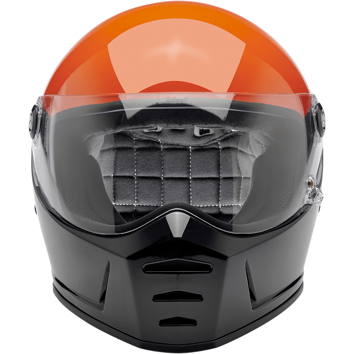 BILTWELL Lane Splitter Helmet Gloss Podium Orange/Gray/Black Medium 1004550103