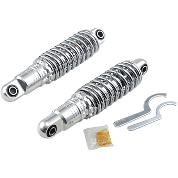 DRAG SPECIALTIES SHOCKS Premium Ride-Height Adjustable Shocks Chrome Heavy Duty 11"