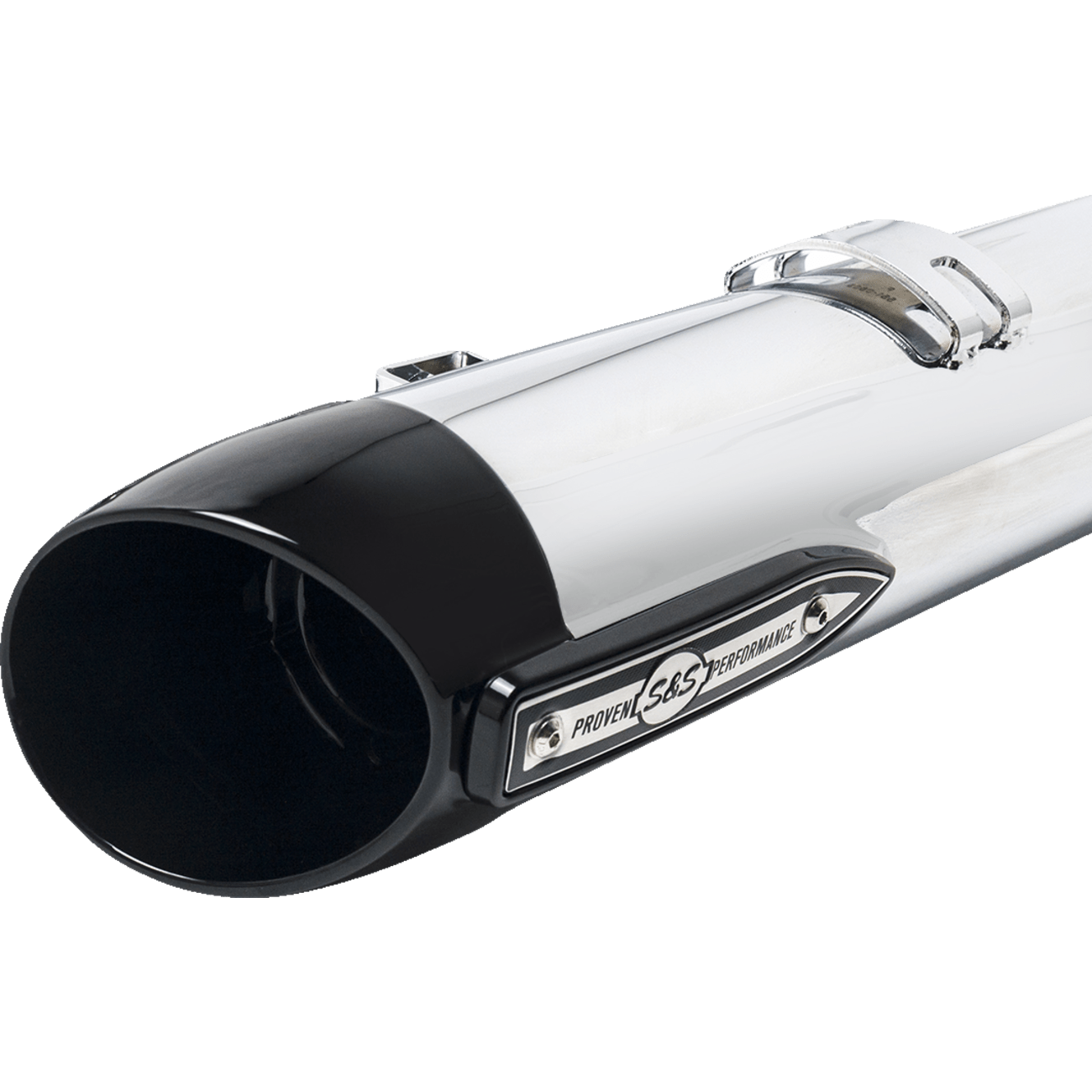 S&S CYCLE 4" Broadhead Slip-On Mufflers Slash Cut Chrome 5501076