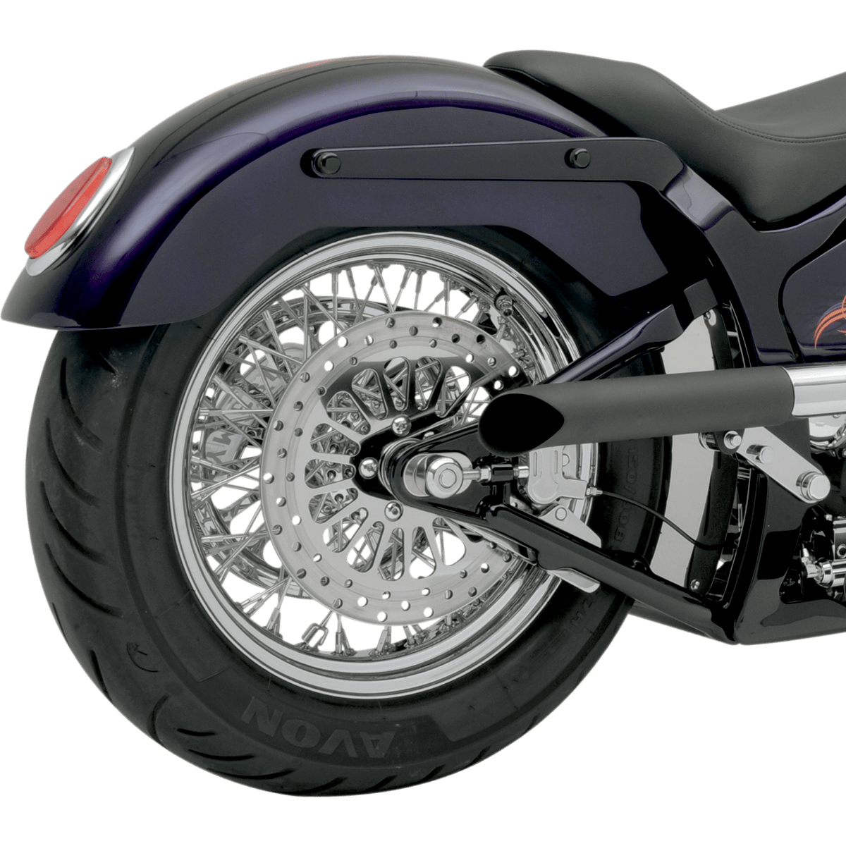 RUSS WERNIMONT DESIGNS Gambler Custom Rear Fender for Swingarm Frames 7.25" W x 33.75" L 380332