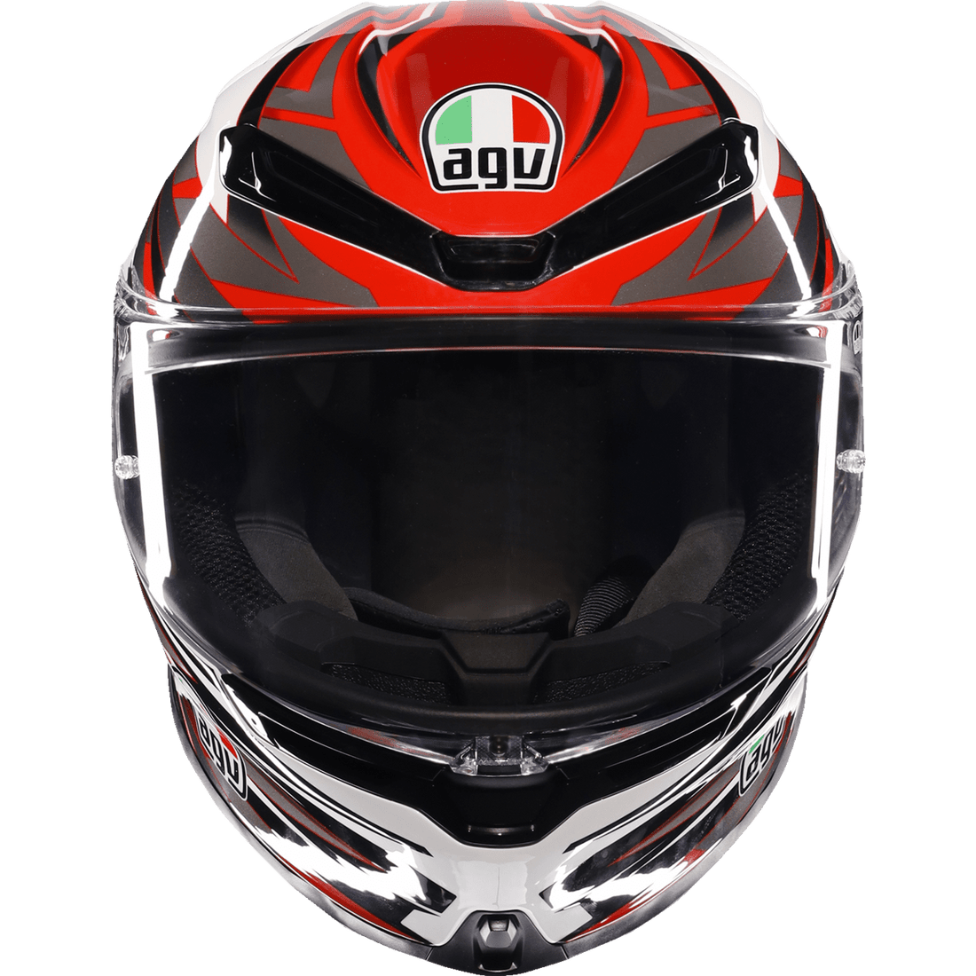 AGV K6 S Helmet Reeval White/Red/Gray Small 2118395002023S