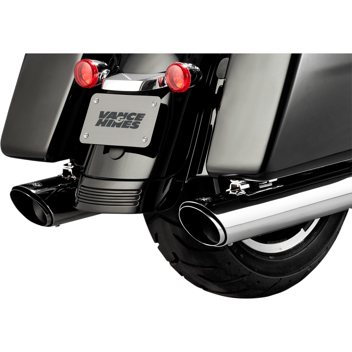 VANCE & HINES Twin Slash Muffler Chrome FL 16672