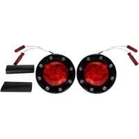 CUSTOM DYNAMICS ProBEAM® Bullet Ringz™ LED Turn Signals Black/Red PBBRRRINDBR