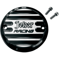 JOKER MACHINE Points Cover Finned Joker Racing 2 Hole Black Anodized