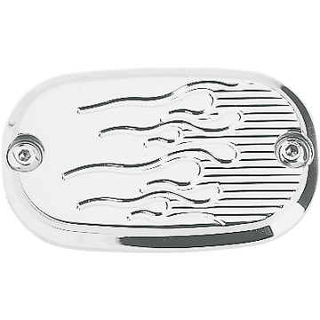 JOKER MACHINE Master Cylinder Cover Flame Chrome 99-17