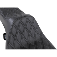 DRAG SPECIALTIES Extended Reach Predator III Seat Double Diamond Black Stitching FL '99-'07