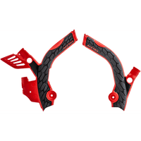 ACERBIS X-Grip Frame Guards Red/Black Beta 125RR 2T/200 RR 2T