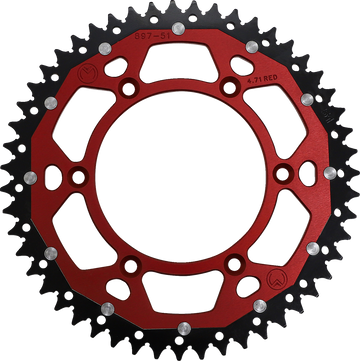 MOOSE RACING Dual Sprocket Red 51 Tooth