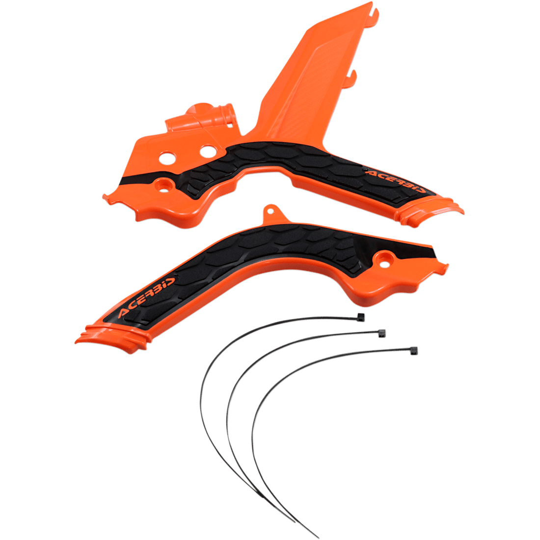 ACERBIS X-Grip Frame Guards Orange/Black KTM