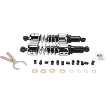 PROGRESSIVE SUSPENSION Shocks 412 Cruiser Series Chrome 14.25" Standard 4124220C