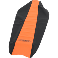 SDG Pleated Seat Cover Orange Top/Black Sides