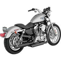 VANCE & HINES Twin Slash Mufflers Black 46839