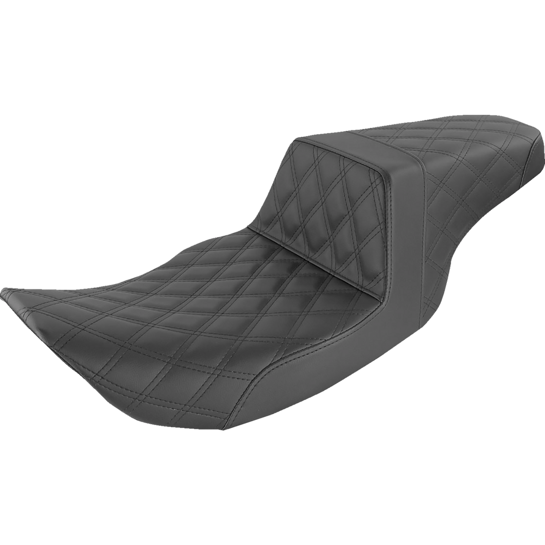 SADDLEMEN Step-Up Seat Full Lattice Stitch Black FLHR/FLHX 89706175