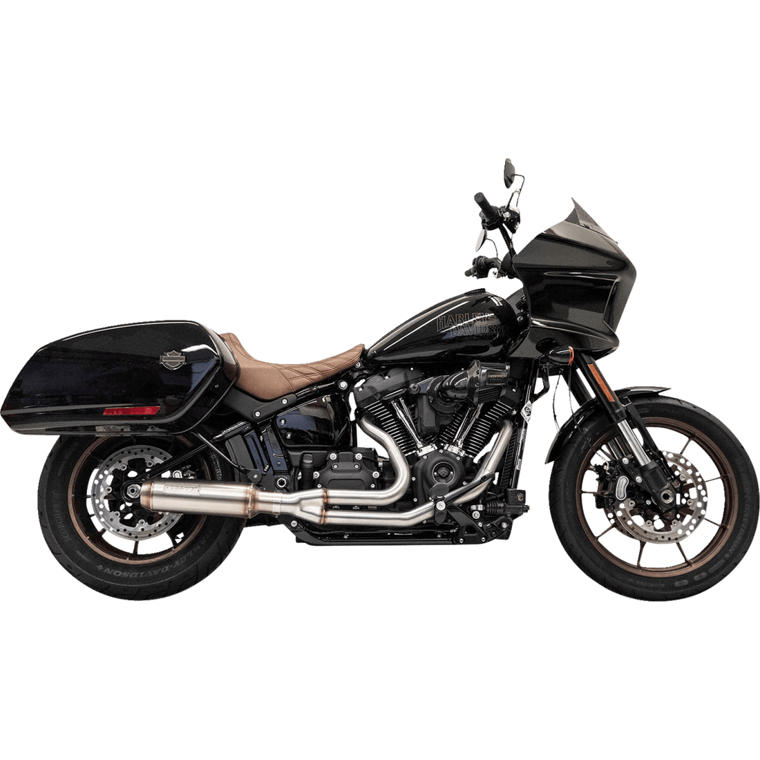 BASSANI XHAUST 2-into-1 Stainless Exhaust System with 4" Super Bike Muffler 1S78SS