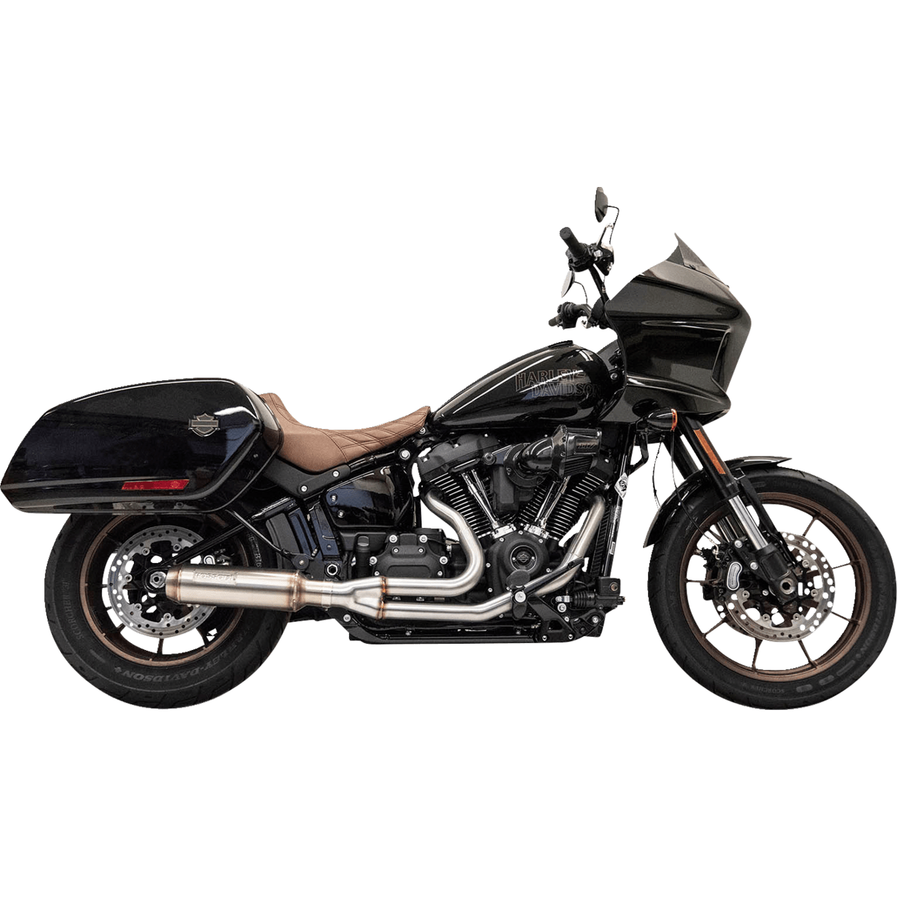 BASSANI XHAUST 2-into-1 Stainless Exhaust System with 4" Super Bike Muffler 1S78SS