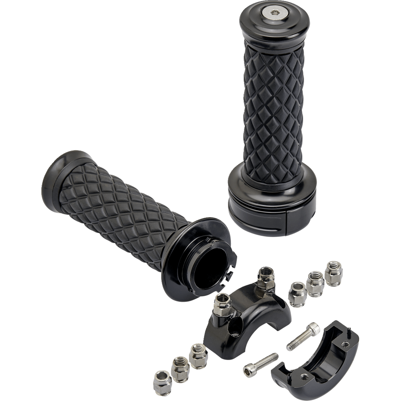 BILTWELL Grips Alumicore Custom Black 660620101