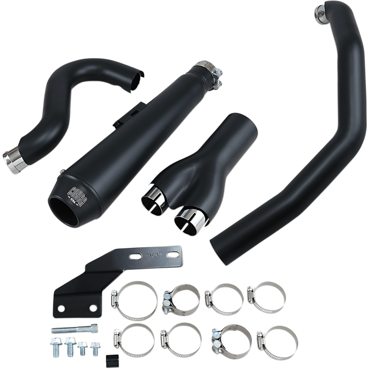 COBRA El Diablo Exhaust Black '12-'17 Softail 6483B