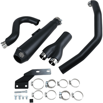 COBRA El Diablo Exhaust Black '12-'17 Softail 6483B