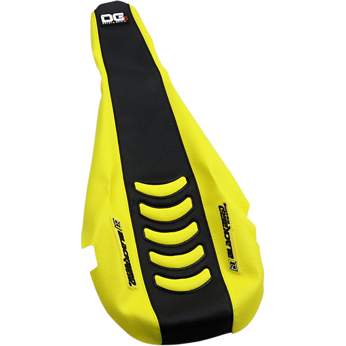 BLACKBIRD RACING Double Grip 3 Seat Cover Black/Yellow Suzuki