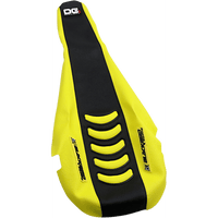 BLACKBIRD RACING Double Grip 3 Seat Cover Black/Yellow Suzuki