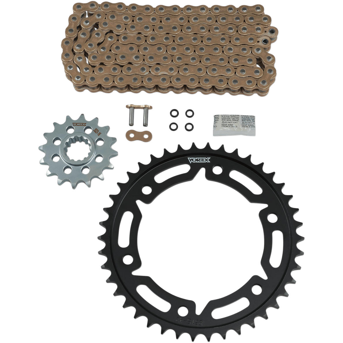 VORTEX Chain Kit Gold Honda CBR 1000 RR CKG2152