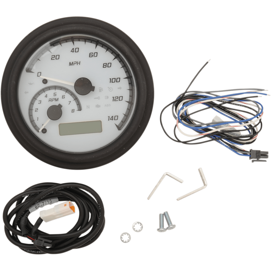 DAKOTA DIGITAL MXV Series Analog Gauge System White/Gray/Black MVX2011WGK