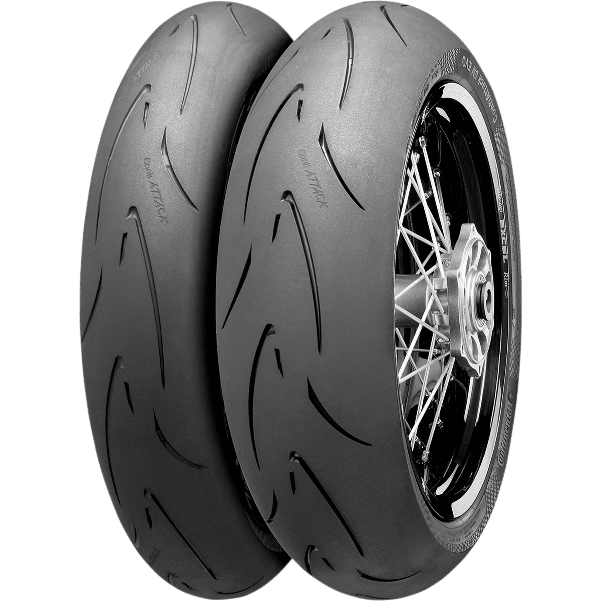 CONTINENTAL Tire ContiAttack SM Evo Front 110/70R17 54H 02445720000