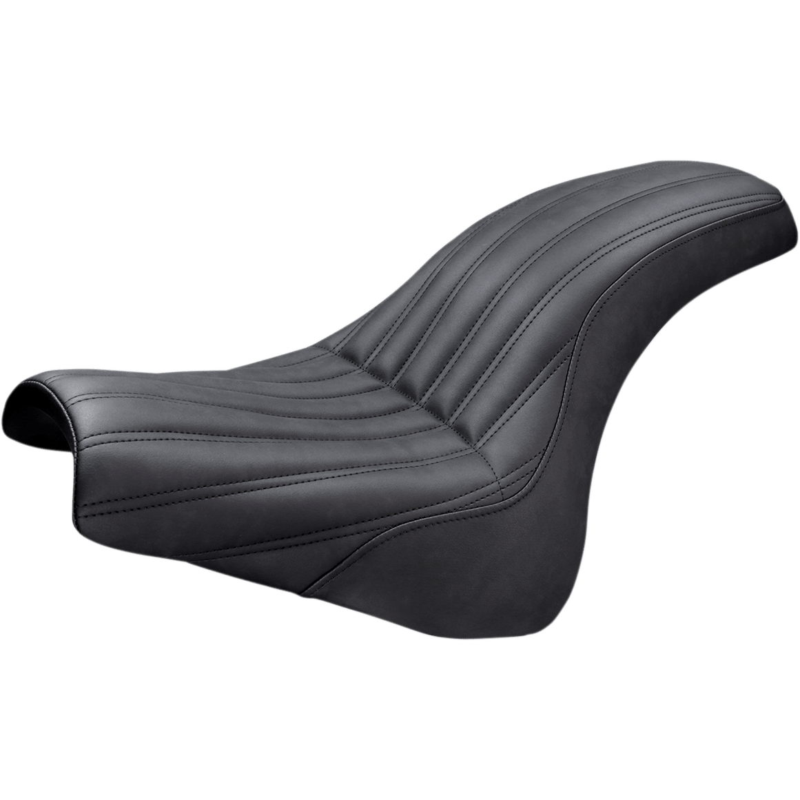 SADDLEMEN Knuckle 2-Up Seat Ribbed Black 81828047K