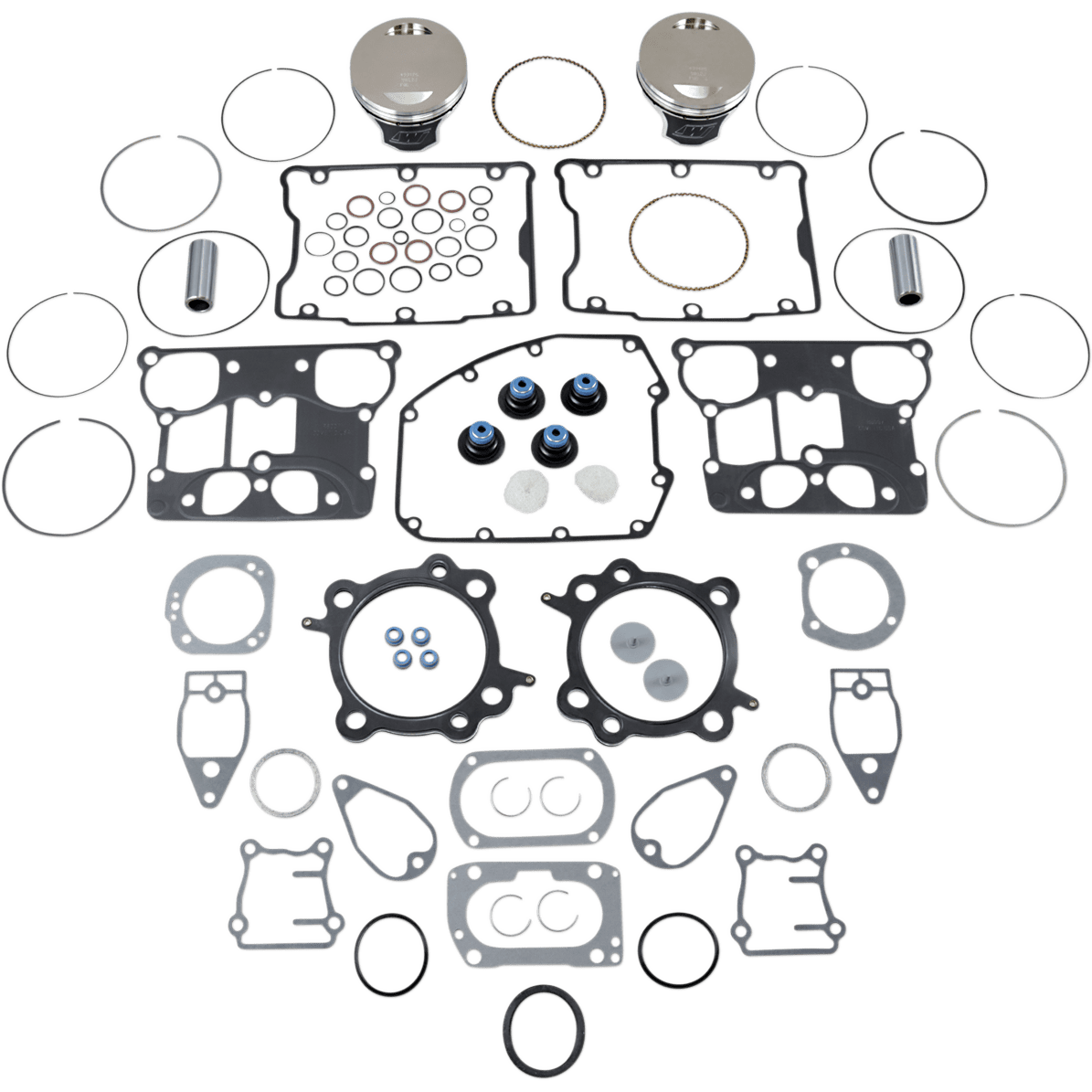 WISECO Piston Kit with Gasket Standard Twin Cam 88" Bored to 1550 cc (95 Cubic Inch)