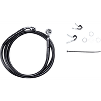 DRAG SPECIALTIES Brake Line Front Black +6" XL