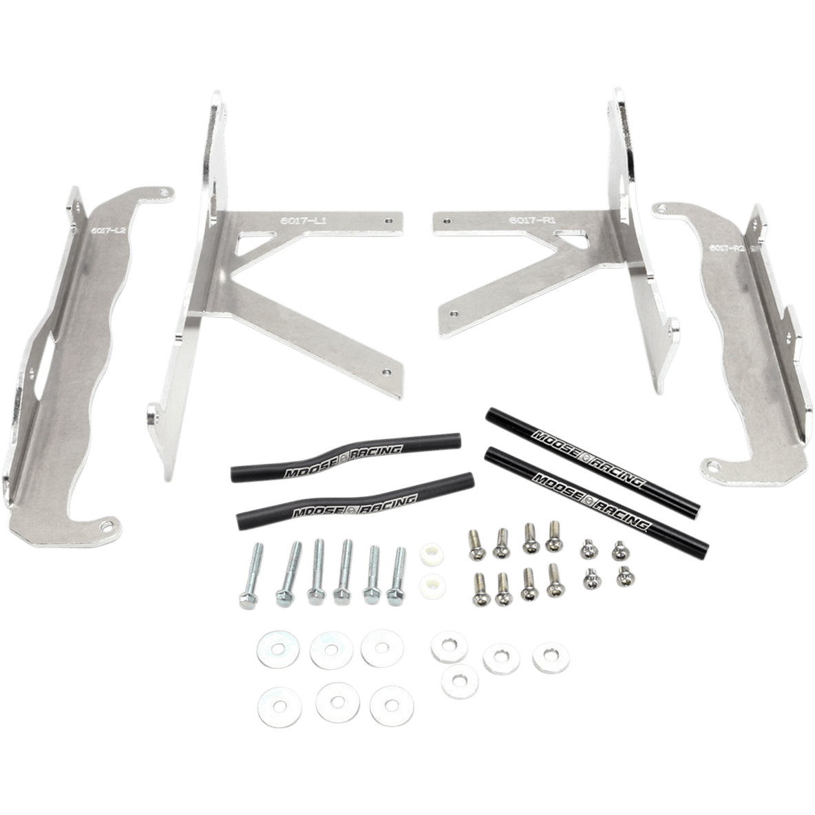 MOOSE RACING Radiator Braces Silver Honda 116017