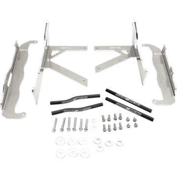 MOOSE RACING Radiator Braces Silver Honda 116017