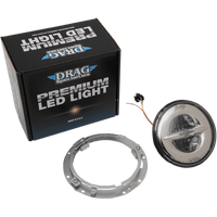 DRAG SPECIALTIES 7" Reflector-Style LED Headlamp Chrome