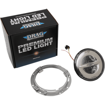 DRAG SPECIALTIES 7" Reflector-Style LED Headlamp Chrome