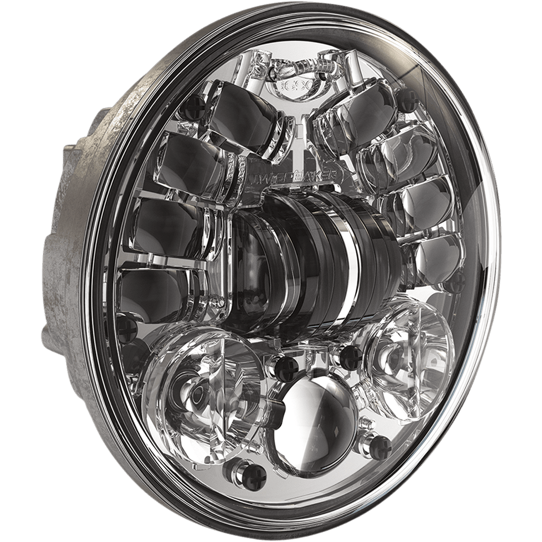 J.W. SPEAKER Adaptive 2 LED Headlight 5-3/4" Chrome 0555101